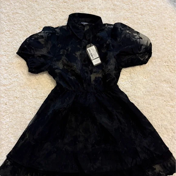 Disturbia Spectre Layered Sheer Mini Dress - Picture 4 of 9